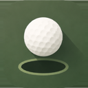 Tiny Links app icon: a golf ball resting beside the hole